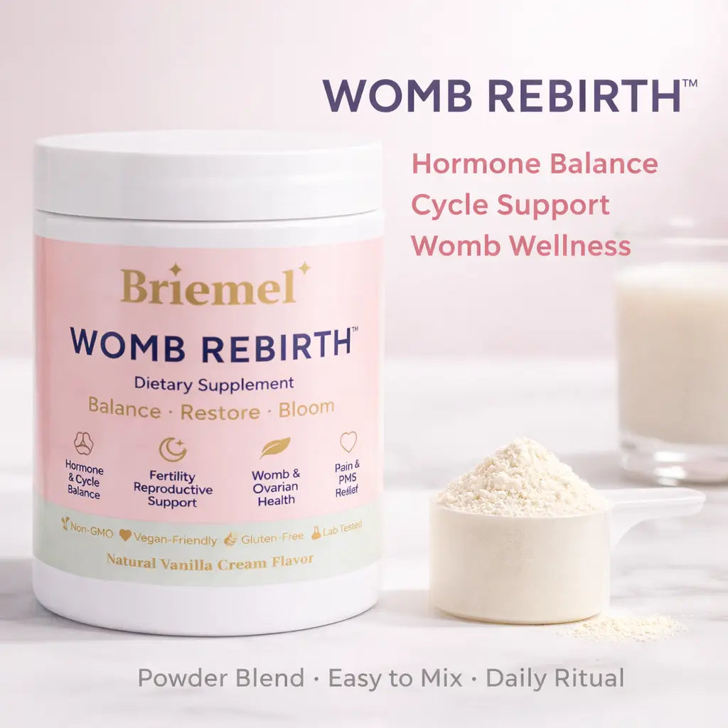 Womb Rebirth – Hormone & Cycle Support Powder (8 oz) Briemel