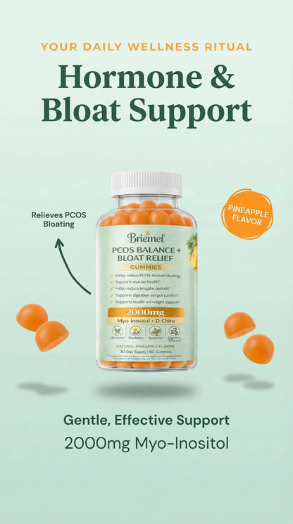 PCOS Balance, Hormone Support & Bloating Relief Gummies Briemel